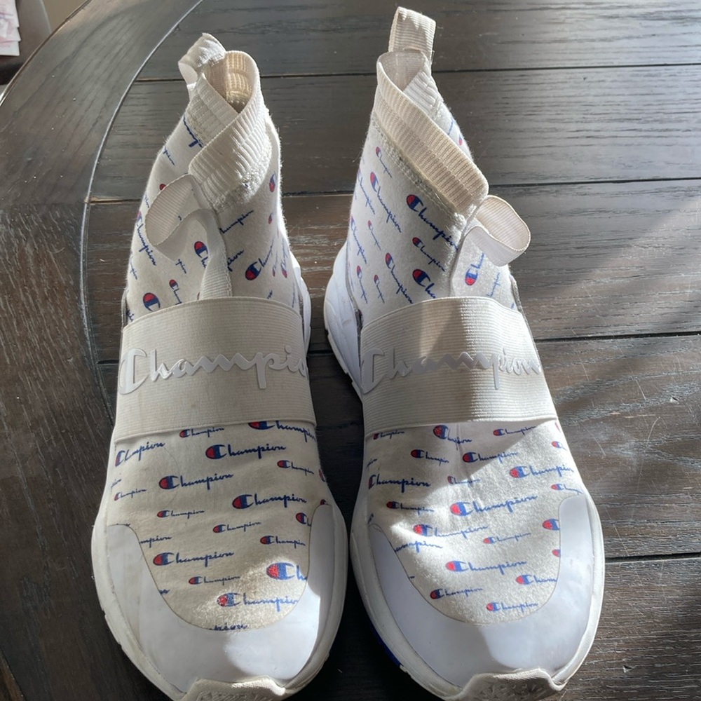 Champion Men’s White Red and Blue Basketball sneakers